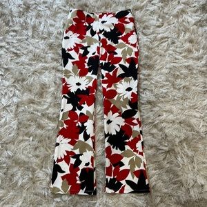 NWOT Moda International woman’s 2 pants flower power with slight flair bootlegs